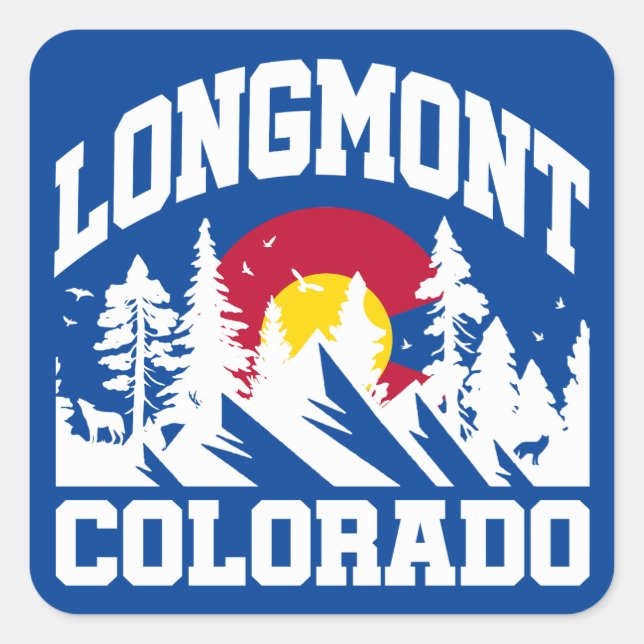Longmont,Colorado Square Sticker (Front)