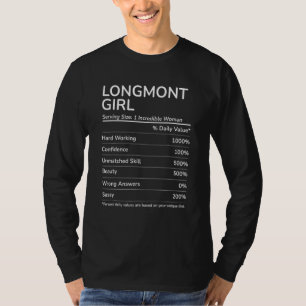 Longmont Girl Colorado Hometown T-Shirt