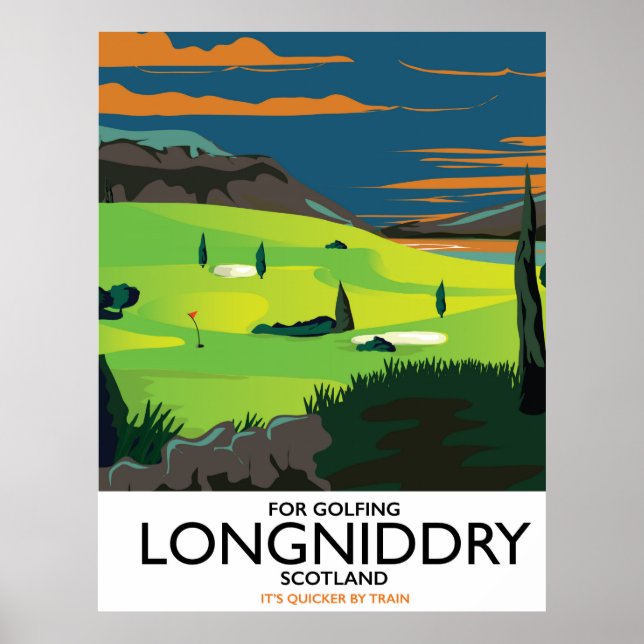 longniddry Scotland Golf travel poster (Front)