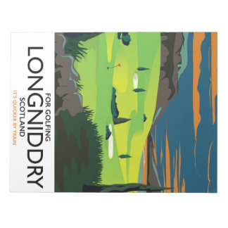 longniddry Scotland Golf travel poster Notepad