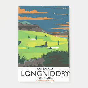 longniddry Scotland Golf travel poster Post-it Notes
