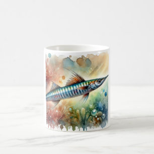 Longnose Anchovy 300724AREF128 - Watercolor Coffee Mug