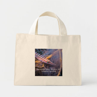 Longnose hawkfish mini tote bag