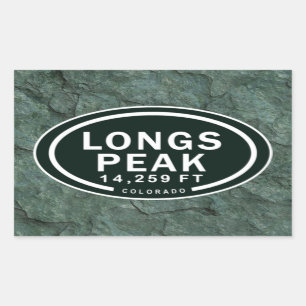 Longs Peak 14,259 FT CO Mountain Stickers