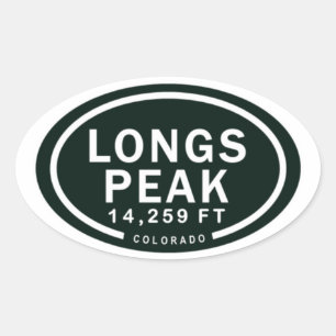Longs Peak 14,259 FT CO Mountain Stickers