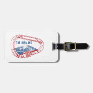 Longs Peak Diamond Rock Climbing Carabiner Luggage Tag
