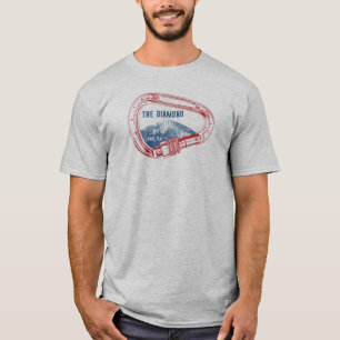 Longs Peak Diamond Rock Climbing Carabiner T-Shirt