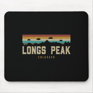 Longs Peak Mountains Colorado Hiking Outdoors Mini Mouse Mat