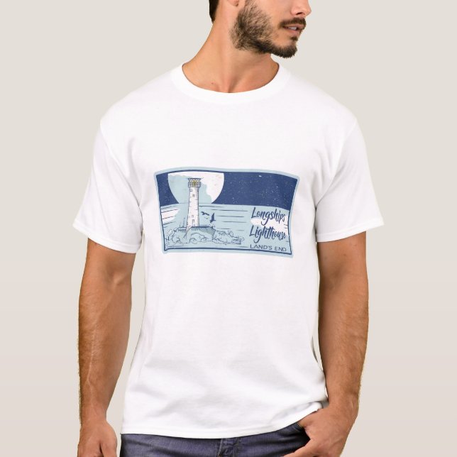 Longships lighthouse lands end T-Shirt (Front)