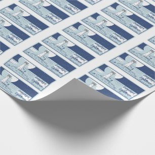 Longships lighthouse lands end wrapping paper