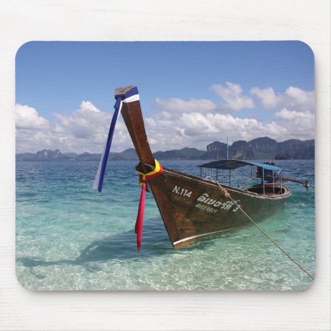 Longtail Boat - Thailand Mousepad (Front)