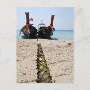 Longtail Boats POSTCARD