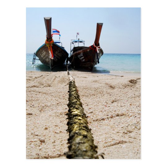 Longtail Boats POSTCARD