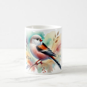 Longtailed Finch 100724AREF108 - Watercolor Coffee Mug