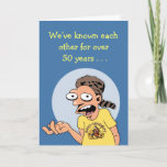 Longtime Friend's 60th Birthday Card<br><div class="desc">Funny 60th Birthday Greeting Card for a longtime friend who is turning 60 years old</div>