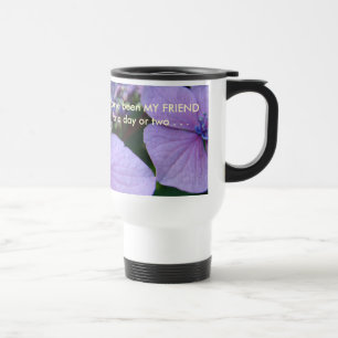 LONGTIME FRIENDS! Gift Mug Hydrangea Flowers