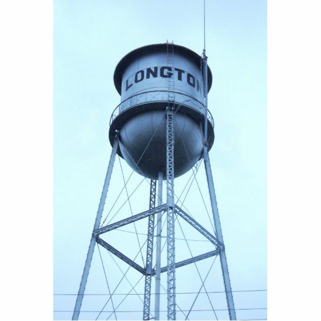 Longton Water Tower desk ornament Standing Photo Sculpture (Front)