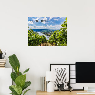 Longuich Moselle Vineyard Panorama Germany Poster
