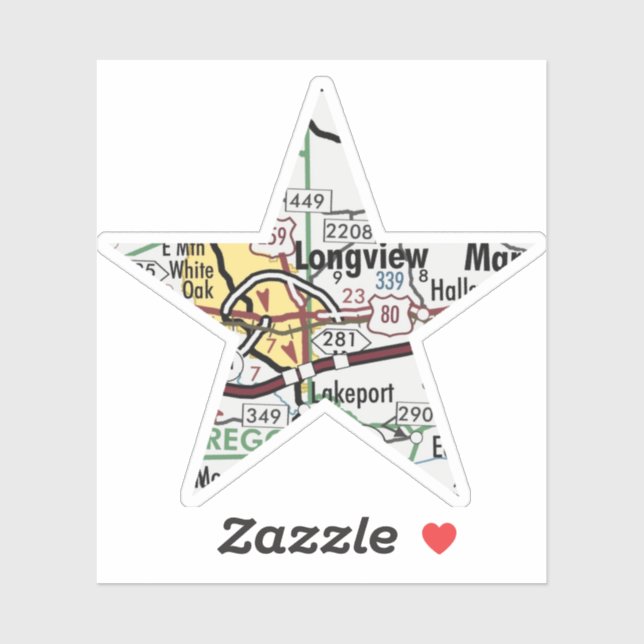 Longview Texas Map (Sheet)