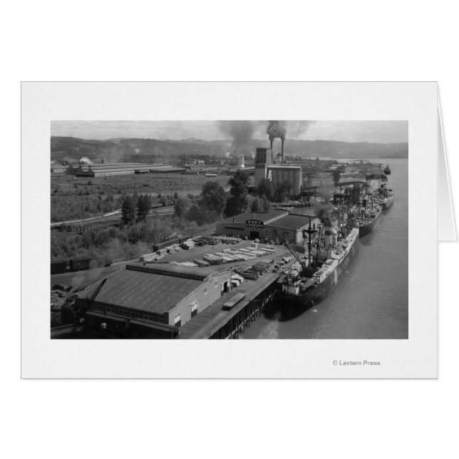 Longview, WA - Port View from Air (Front Horizontal)