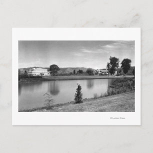 Longview, WA Town View Lake Sacajawea Photograph Postcard