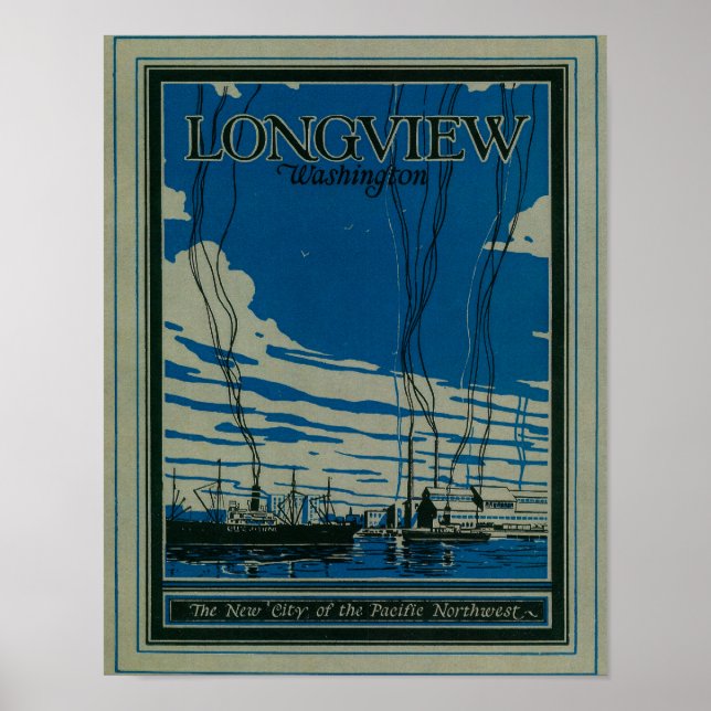 Longview, Washington Advertising Poster (Front)