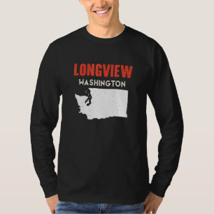 Longview Washington USA State America Travel Washi T-Shirt