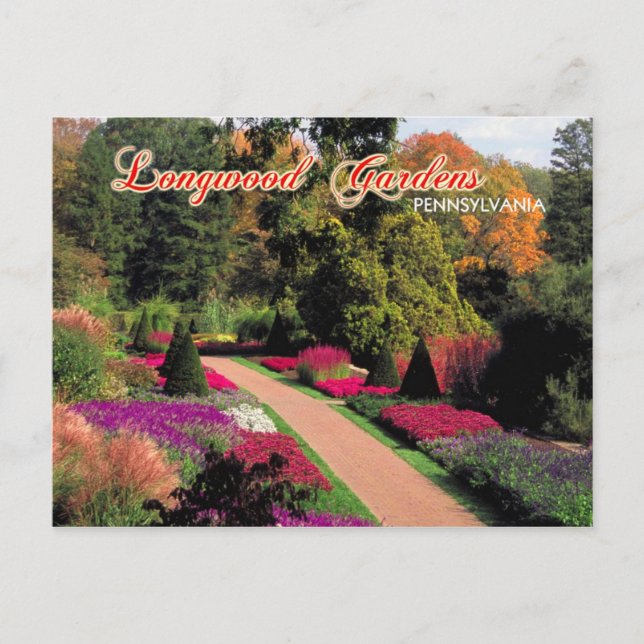 Longwood Gardens, Pennsylvania Postcard (Front)