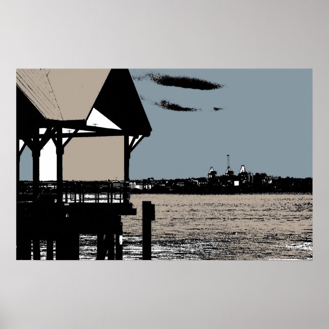 Lonsdale Quay's Waterfront Poster (Front)