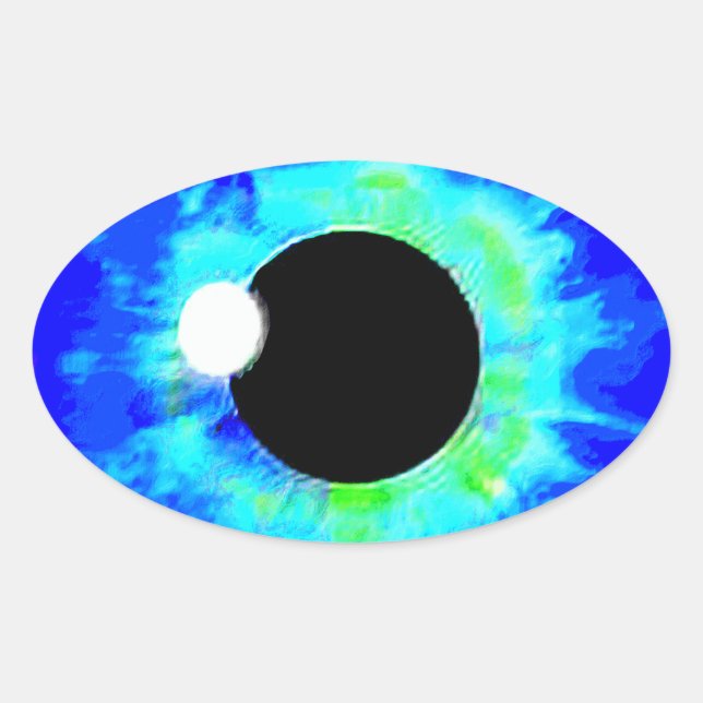 LOOCKY EYE OVAL STICKER (Front)