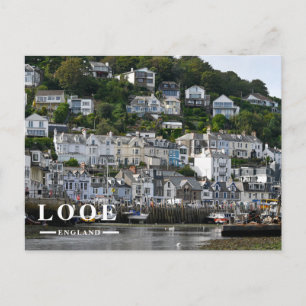 Looe Cornwall Harbour Town Seaside Holiday Postcard