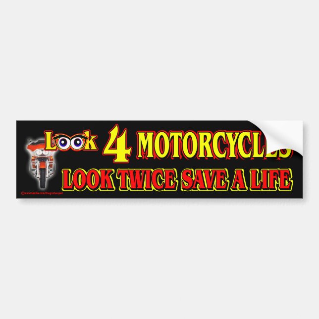 Look 4 Motorcycles Bumper Sticker (Front)