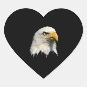 Look At Eagle Eyes What You See Heart Sticker