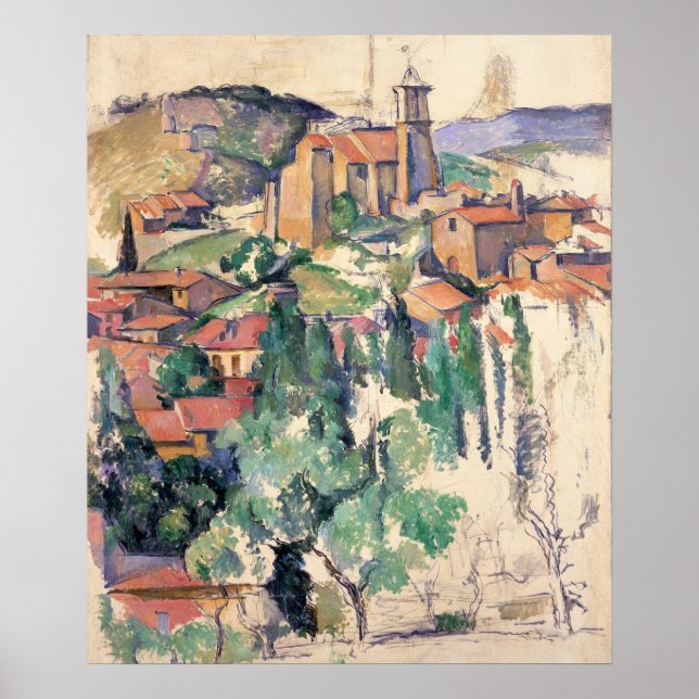 Look at Gardanne - Paul Cezanne - c1885 Poster (Front)