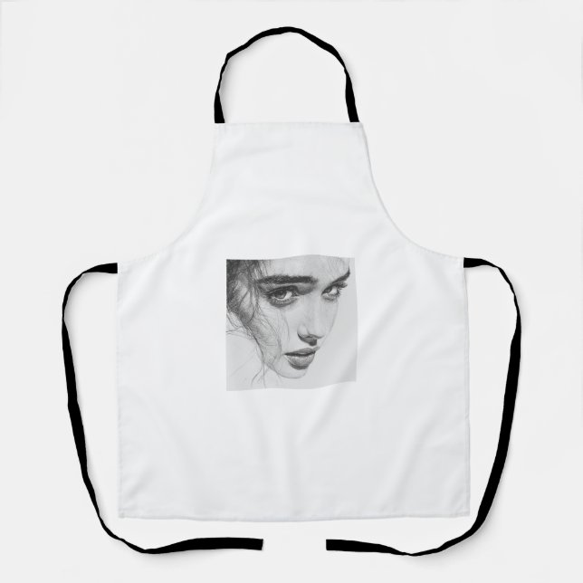 Look at her. apron (Front)