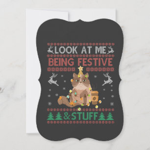 Look at Me Being Festive & Stuff Ugly Xmas Cat