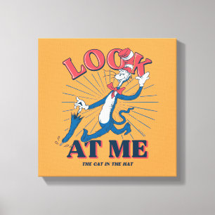 Look At Me Cat In The Hat Canvas Print