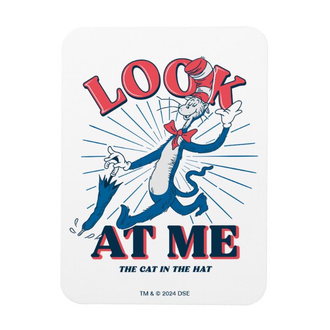 Look At Me Cat In The Hat Magnet (Vertical)