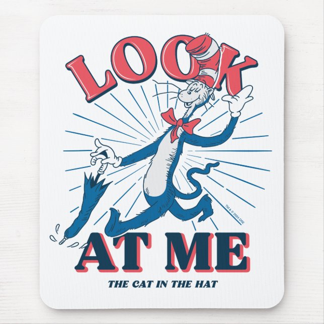 Look At Me Cat In The Hat Mouse Mat (Front)