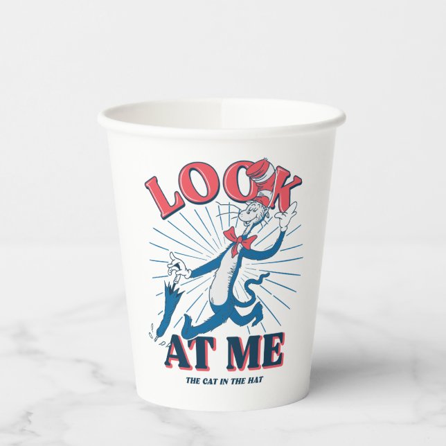 Look At Me Cat In The Hat Paper Cups (Left)