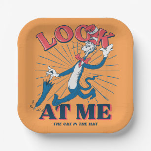 Look At Me Cat In The Hat Paper Plate