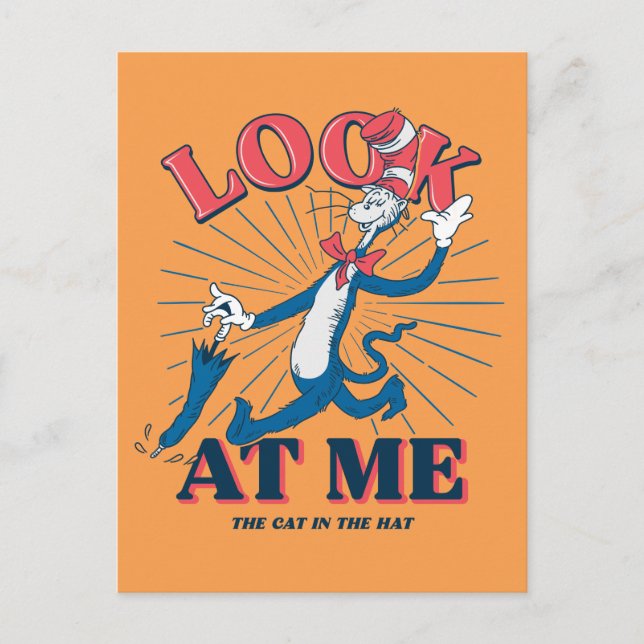 Look At Me Cat In The Hat Postcard (Front)