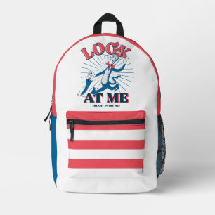 Look At Me Cat In The Hat Printed Backpack