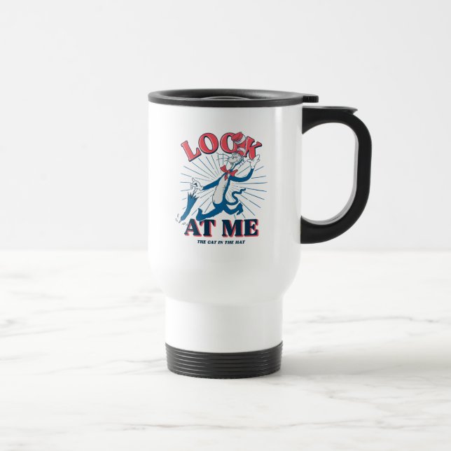 Look At Me Cat In The Hat Travel Mug (Right)