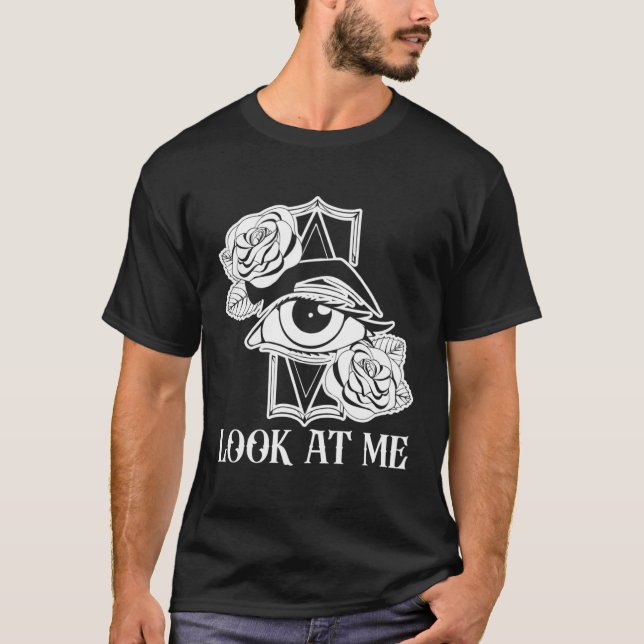 Look At Me Get Distract Illusions Tricks Optical T-Shirt (Front)