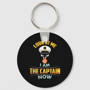 Look At Me I Am The Captain Now Cap Eyes Two Finge Key Ring