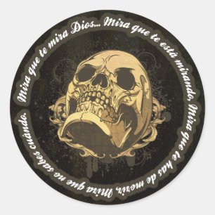 Look at you god classic round sticker