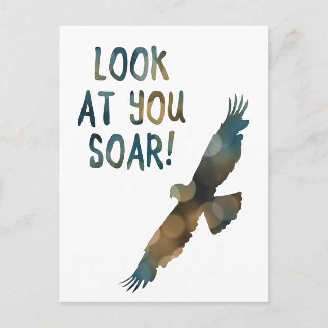 look at you soar bokeh postcard (Front)