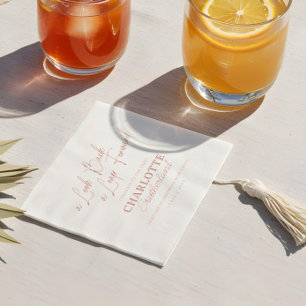 Look Back Leap Forward Elegant Graduation Party Foil Napkins