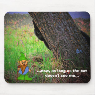 Look Behind You! Cat Meme Mouse Mat